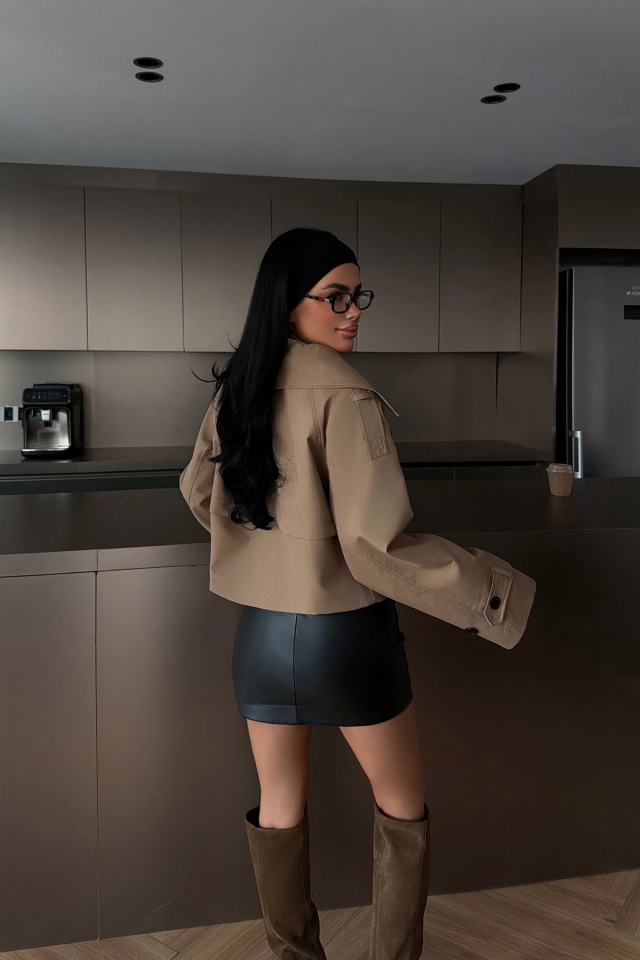 Kahverengi Klarris Trençkot ATE-4200 - 4