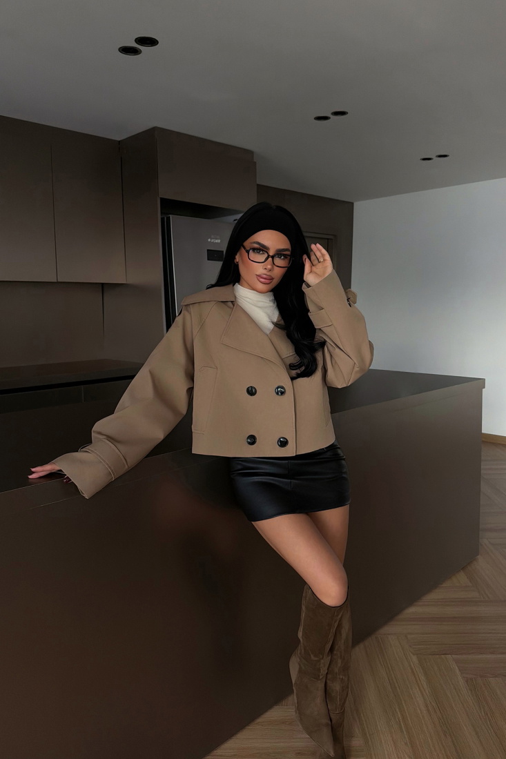 Kahverengi Klarris Trençkot ATE-4200 - EYYO