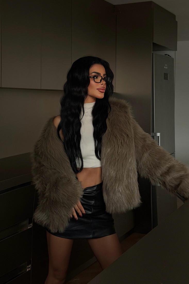 Kahverengi Rufina Kürk ATE-4164 - EYYO