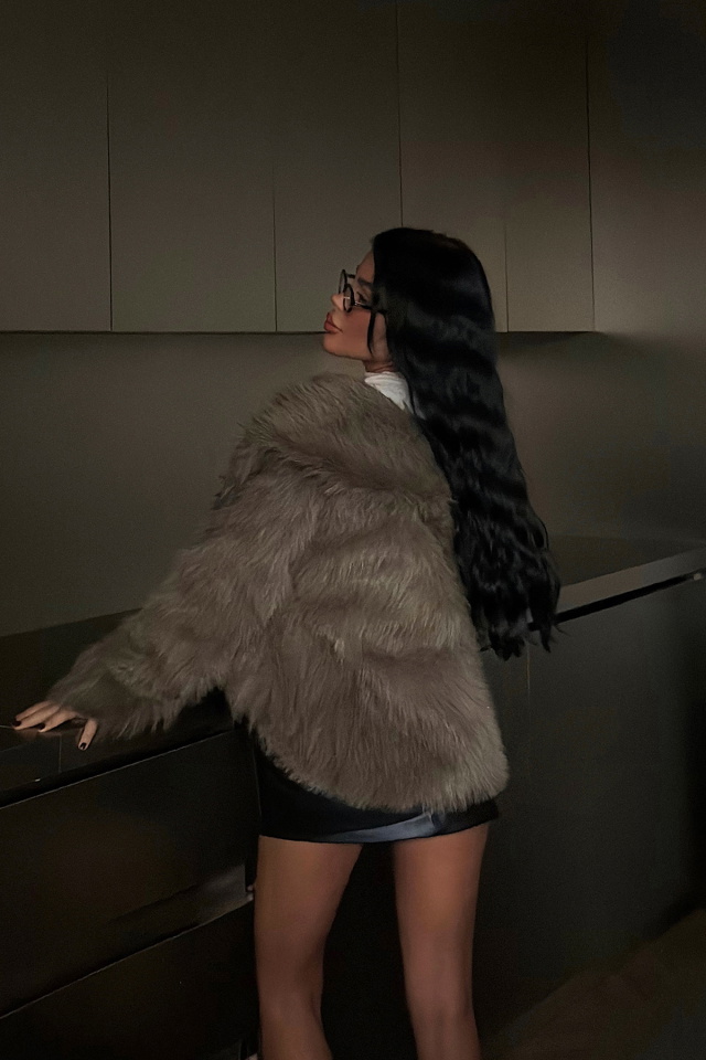 Kahverengi Rufina Kürk ATE-4164 - 4