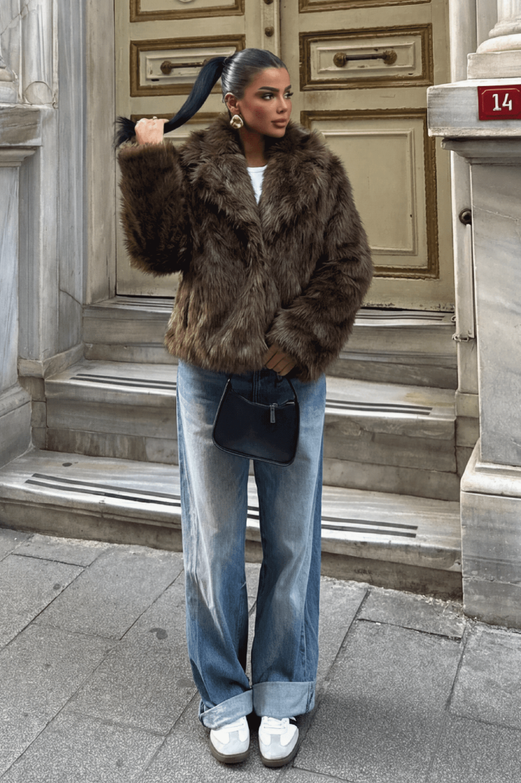 Kahverengi Rufina Kürk ATE-4606 - EYYO