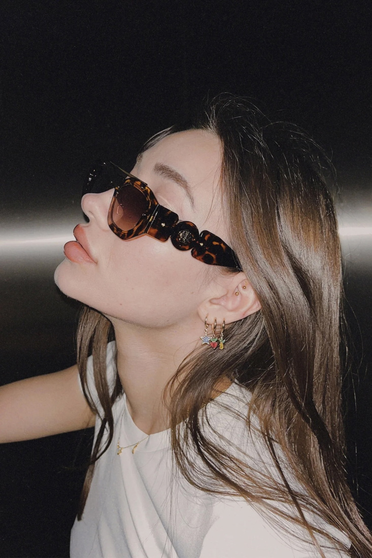 Kahverengi Leopar Desen Gözlük ATE4635 - EYYO