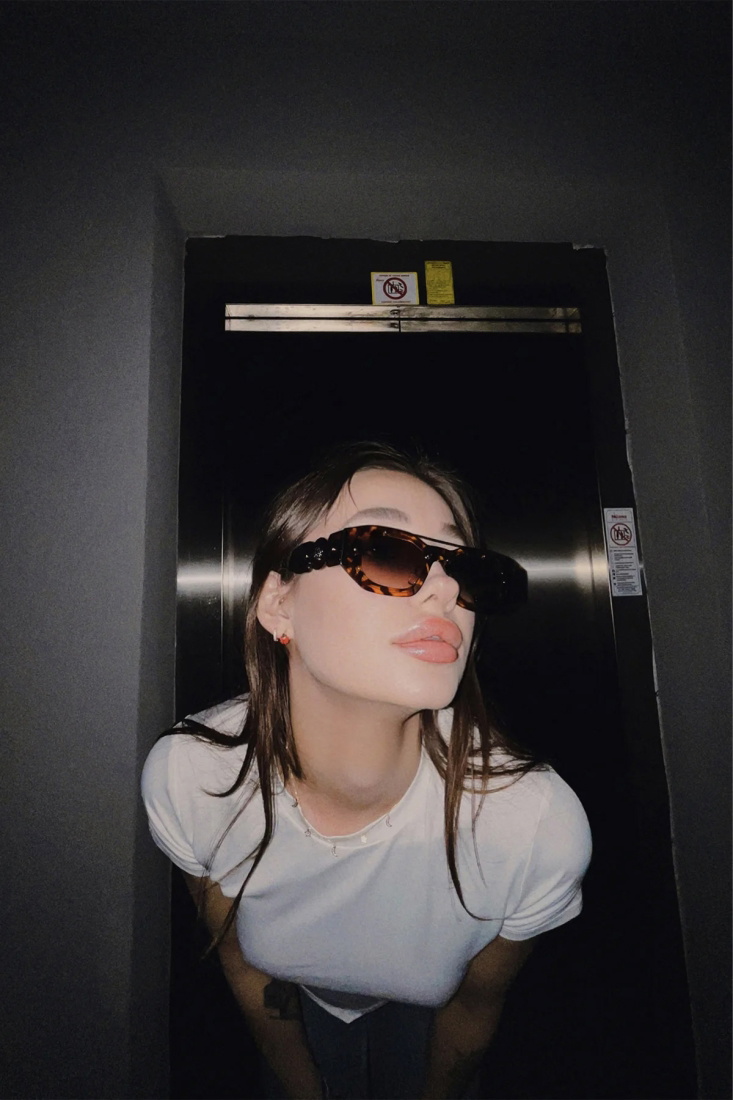 Kahverengi Leopar Desen Gözlük ATE4635 - EYYO