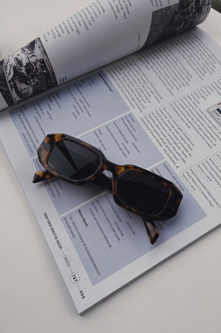 Kahverengi Leopar Kalın Çerçeveli Gözlük ATE4636 - EYYO