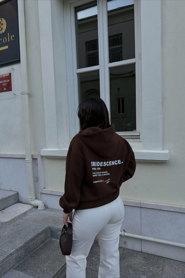 Kahverengi Oversize Sweat ATE3501 