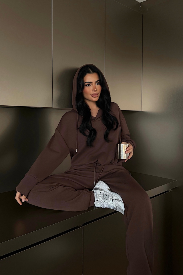 Kahverengi Aislin Eşofman Takımı ATE-2262 - 3