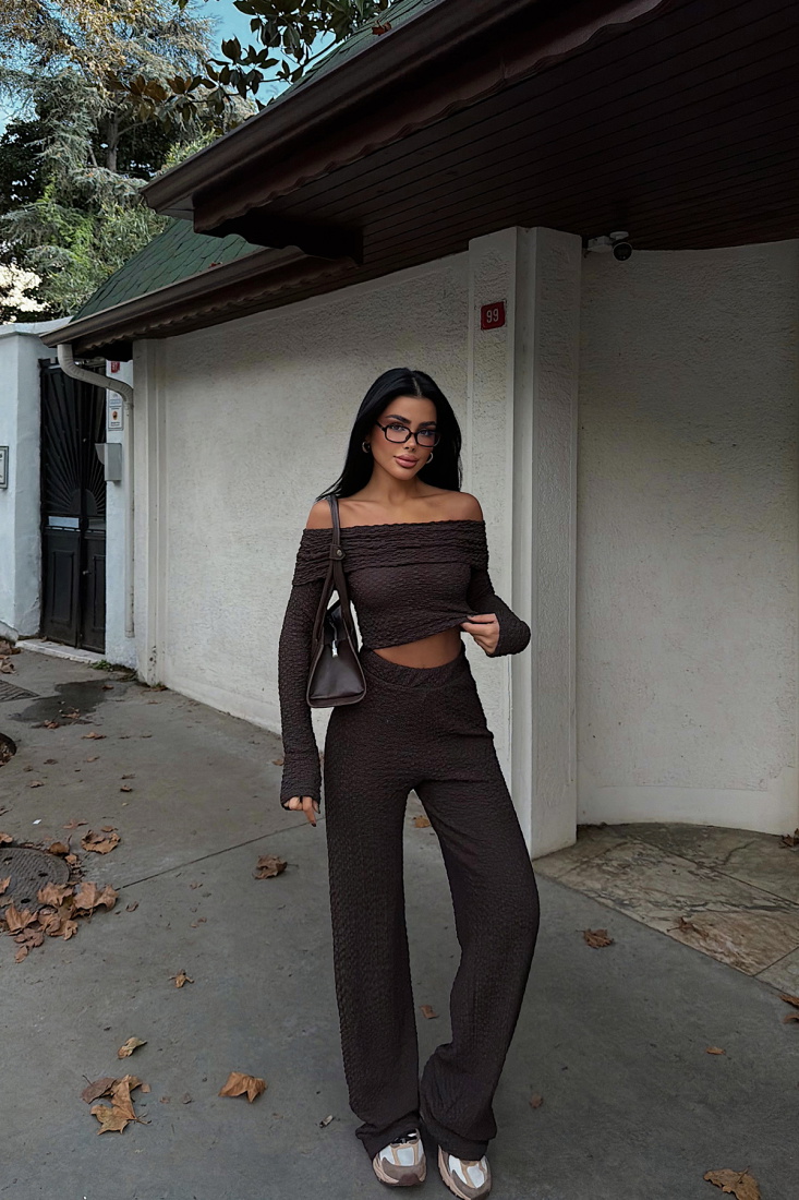 Kahverengi Laveau Takım ATE-3738 - EYYO