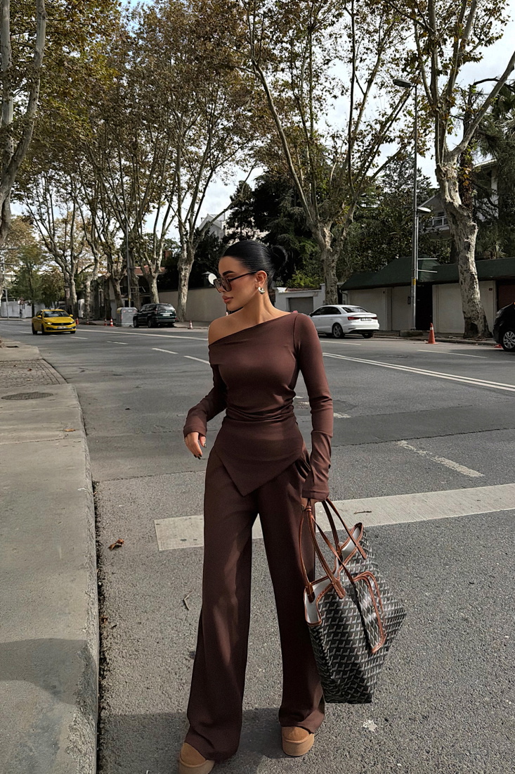 Kahverengi Borelli Takım ATE-3743 - EYYO