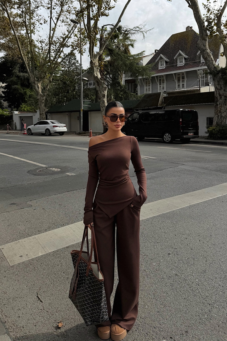 Kahverengi Borelli Takım ATE-3743 - EYYO