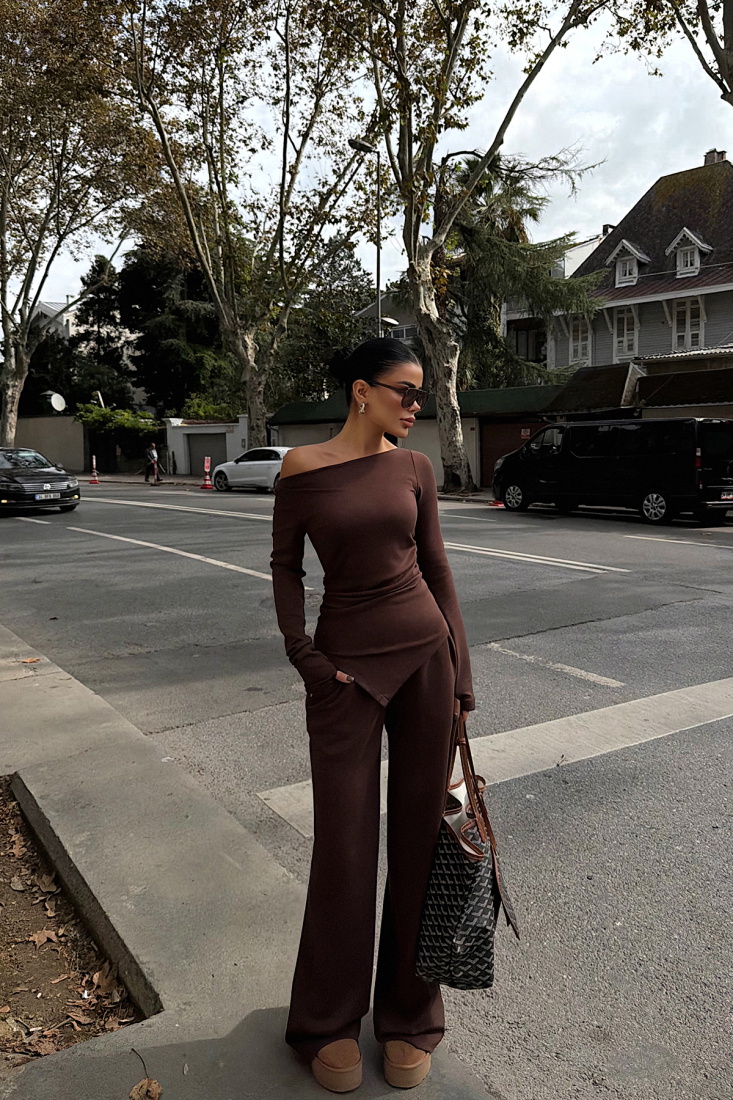 Kahverengi Borelli Takım ATE-3743 - EYYO