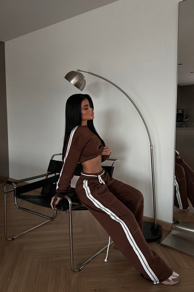 Kahverengi Rinaldi Eşofman Takım ATE-3747 - 2