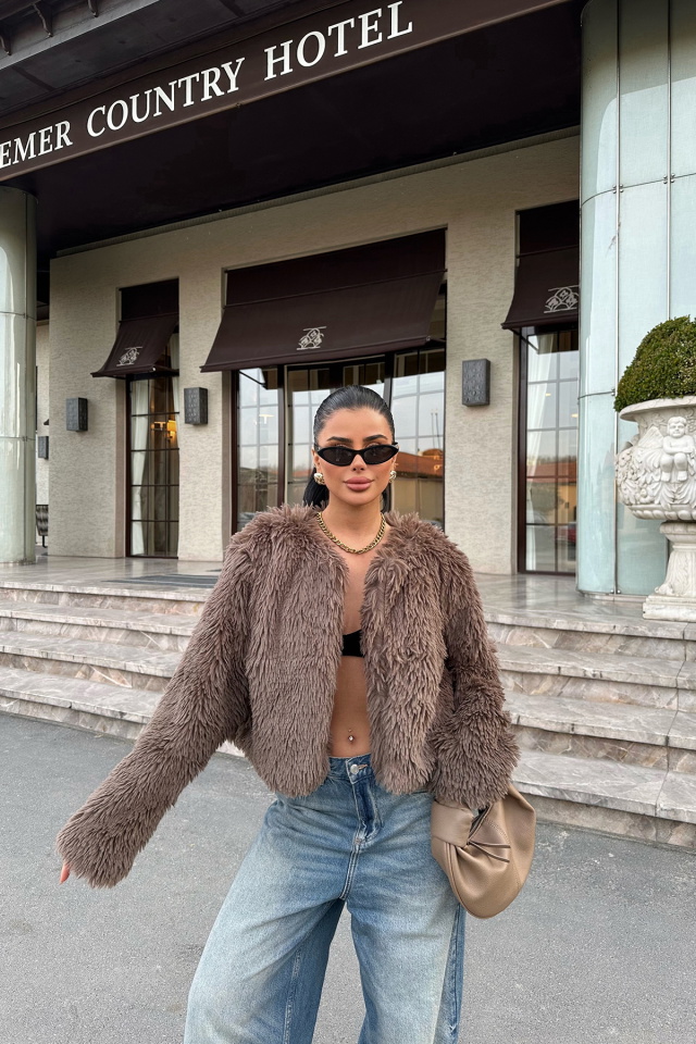 Kahverengi Ruby Kısa Kürk ATE-0869 