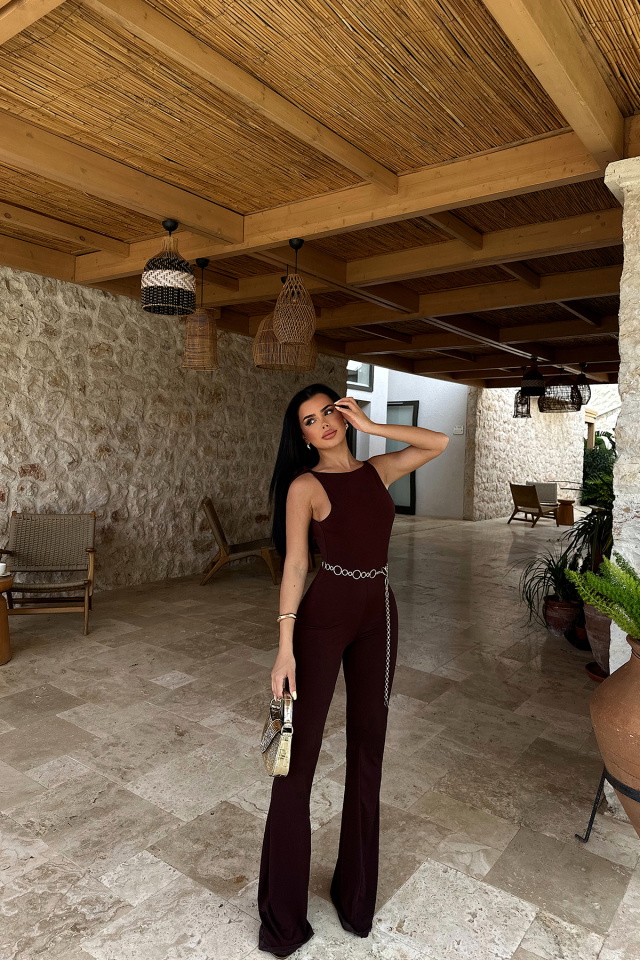Kahverengi Adela Uzun Tulum ATE-0948 