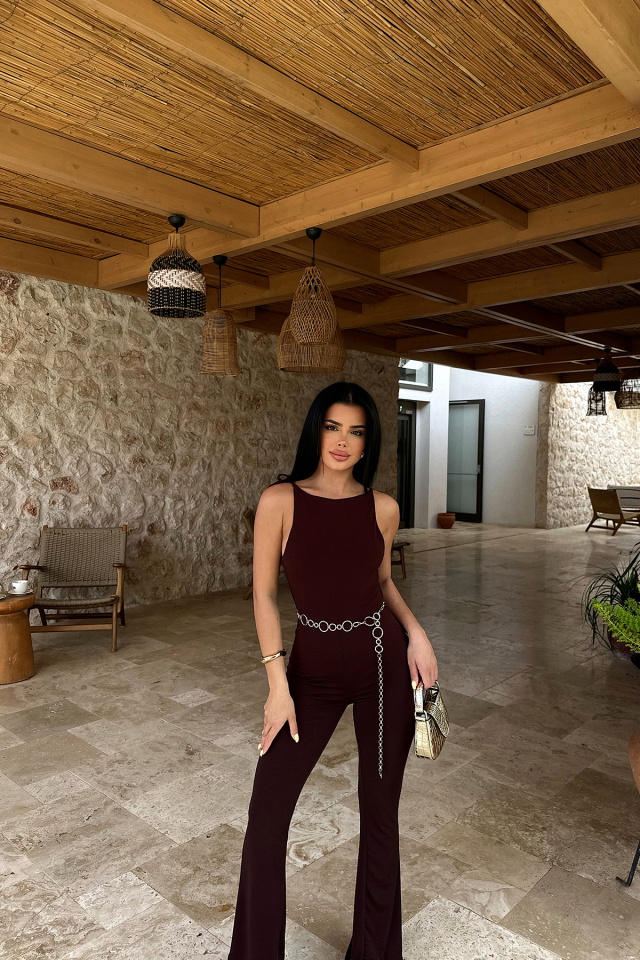 Kahverengi Adela Uzun Tulum ATE-0948 - 4