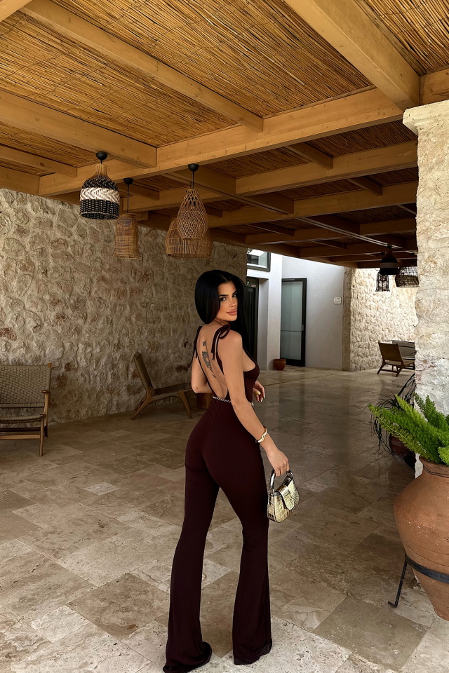 Kahverengi Adela Uzun Tulum ATE-0948 - 6