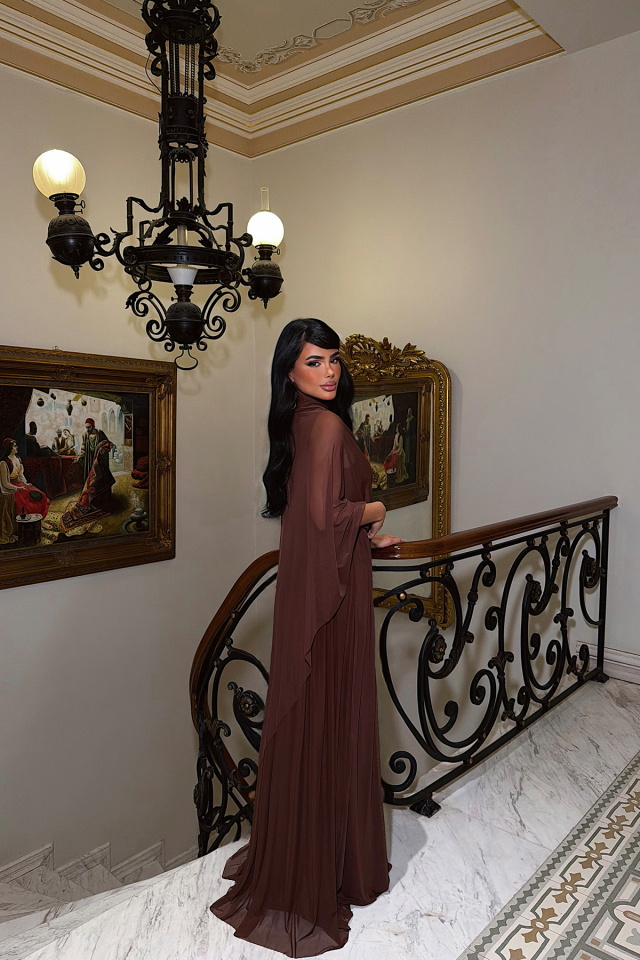 Kahverengi Marika Elbise ATE-4790 - 5