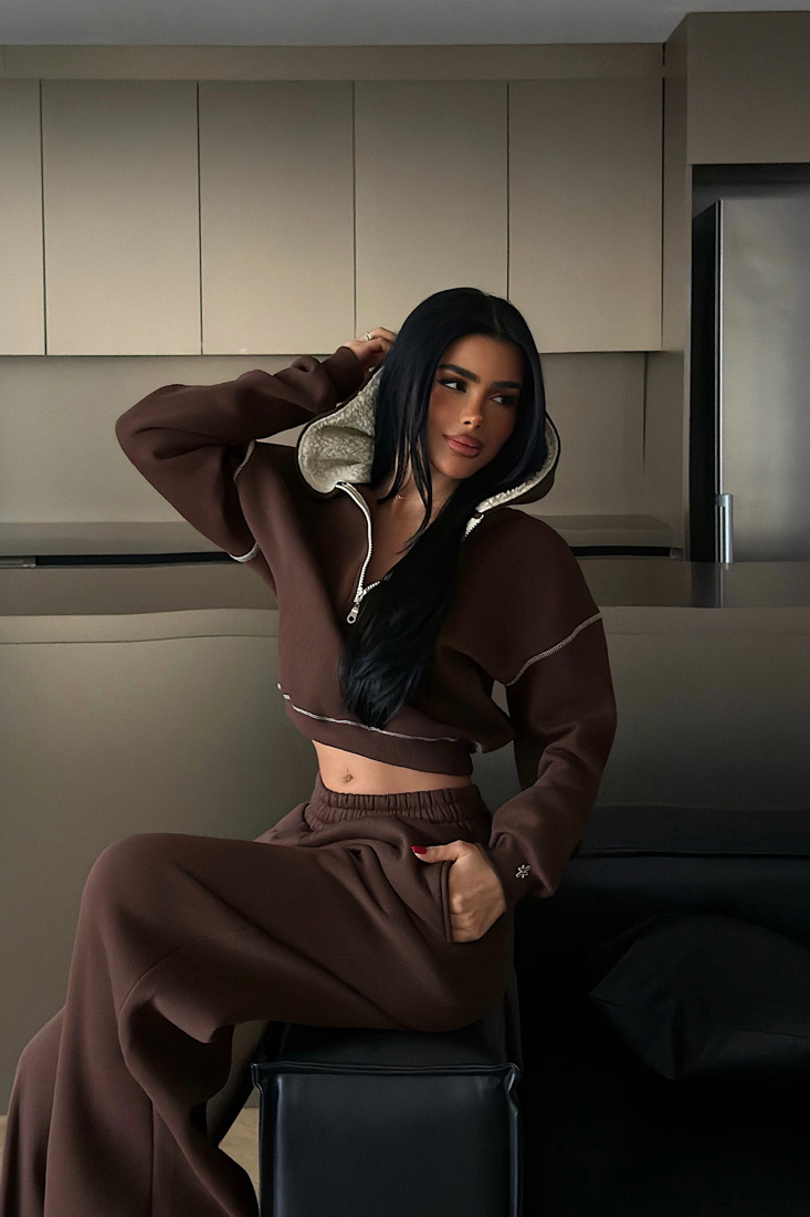 Kahverengi Mattie Eşofman Takımı ATE-4313 - EYYO