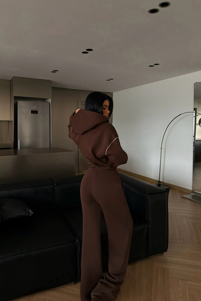 Kahverengi Mattie Eşofman Takımı ATE-4313 - 4