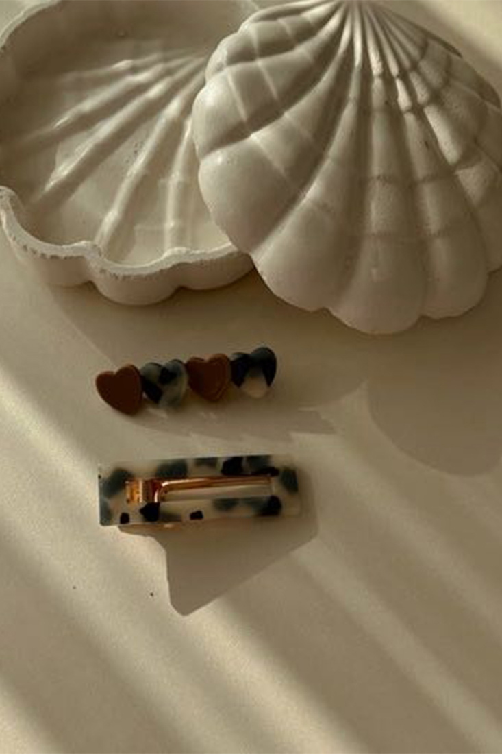 Kamuflaj Desen Kalp Detay 2'li Kıskaçlı Toka Seti AK81 - EYYO