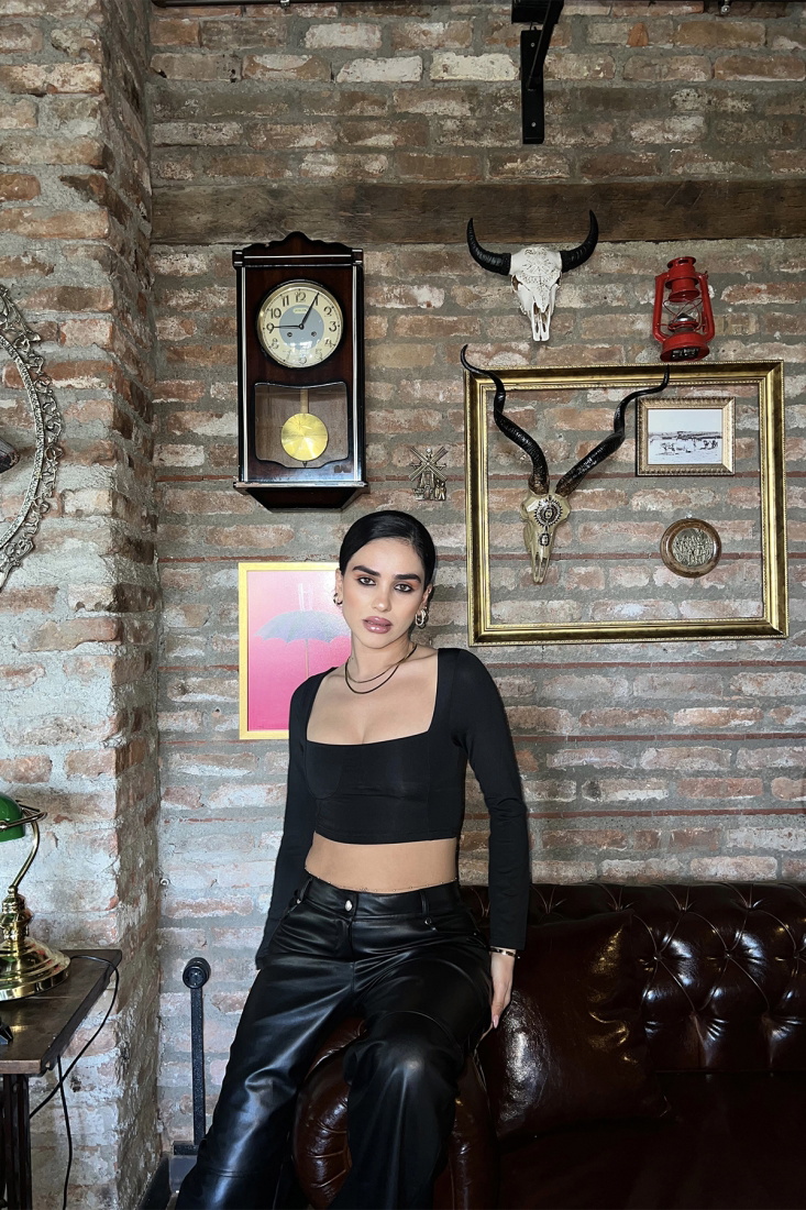 Kare Yaka Crop Top ATE3153 - EYYO