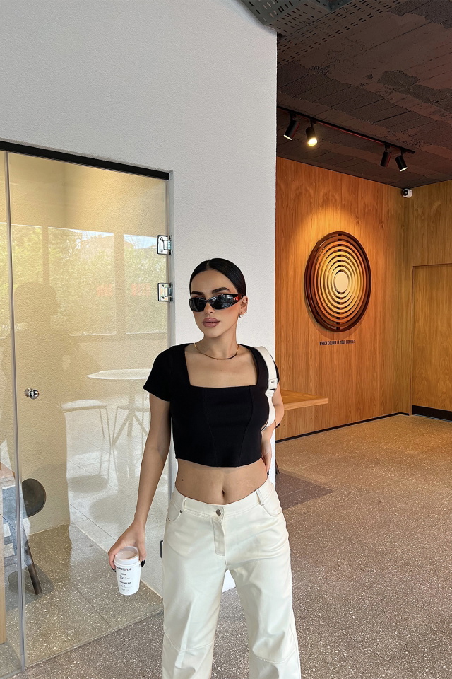 Kare Yaka Crop Top ATE4350 - 4