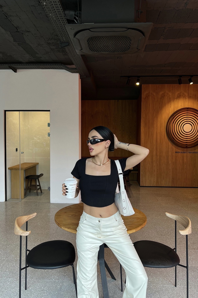 Kare Yaka Crop Top ATE4350 - 5
