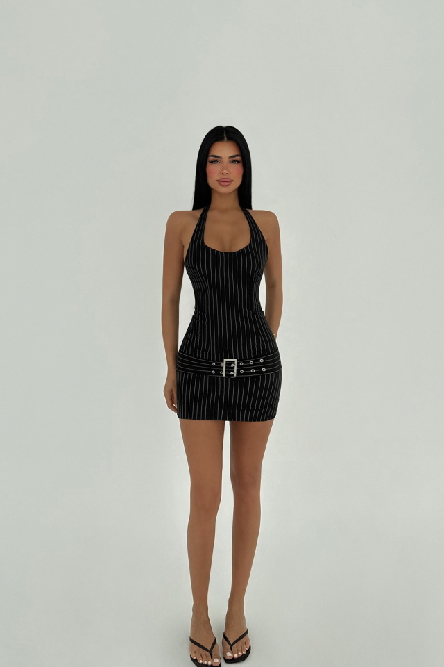 Kemer Joa Mini Kemer Detaylı Elbise ATE-2544 - 2