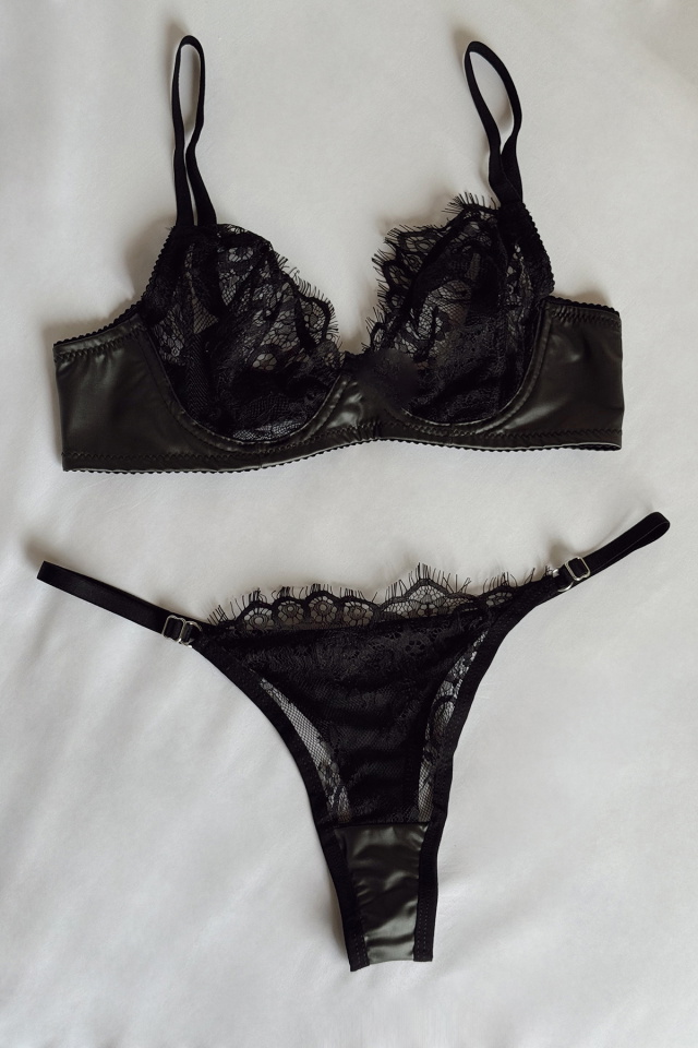 Khaki Leather Underwear ATE-2887 