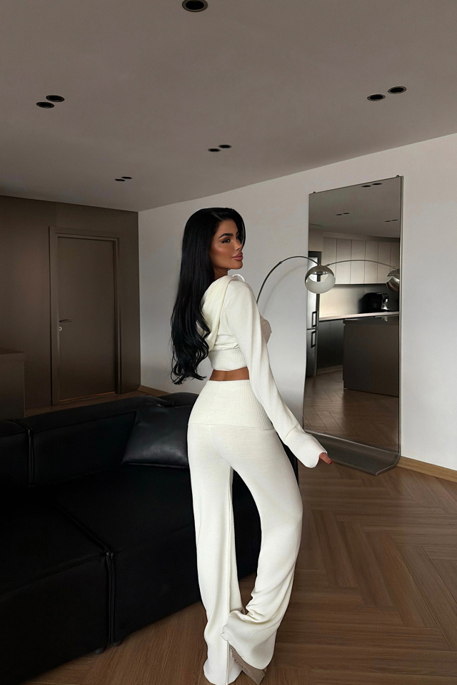 Beyaz Vinicia Triko Takım ATE-4328 - 4