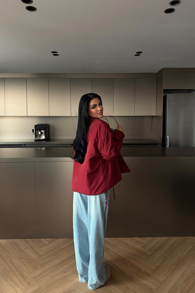 Kırmızı Chleo Şişme Mont ATE-2379 - 4