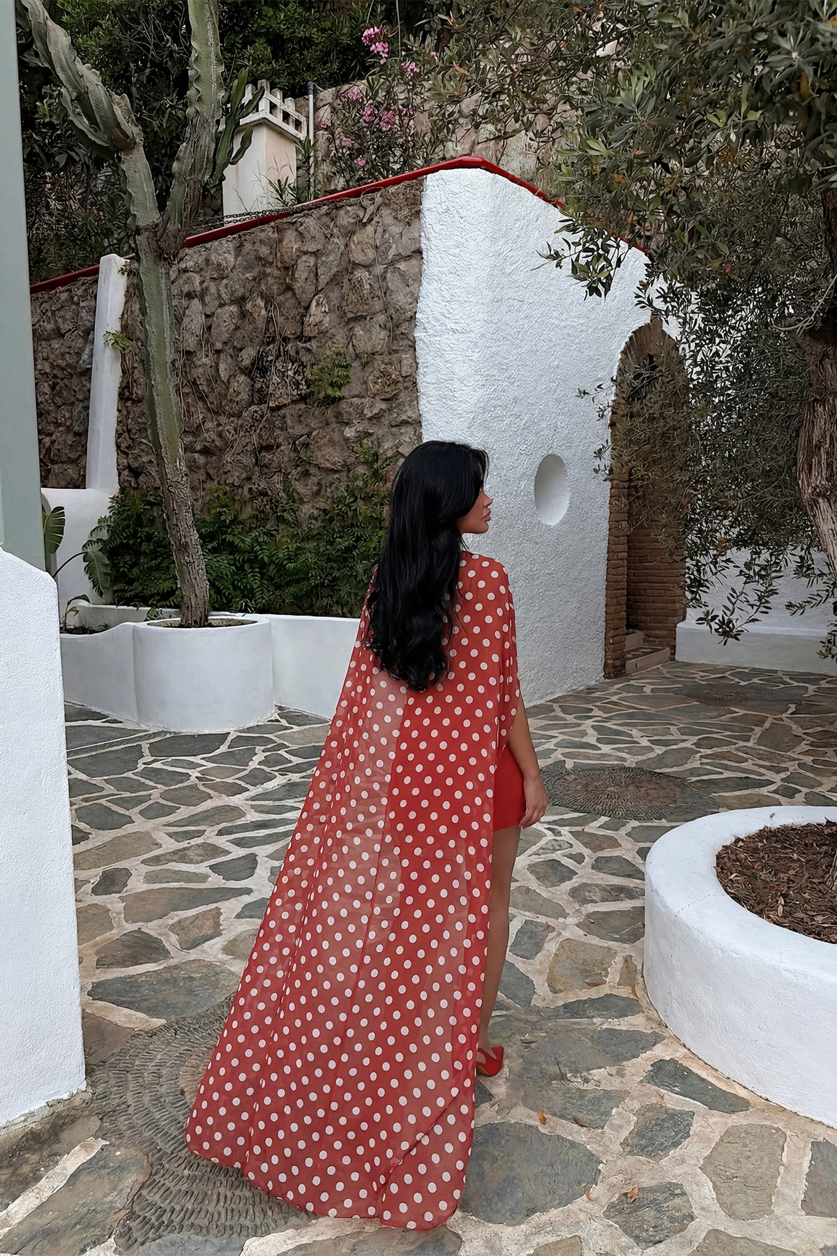 Kırmızı Polka Üçlü Takım - 4