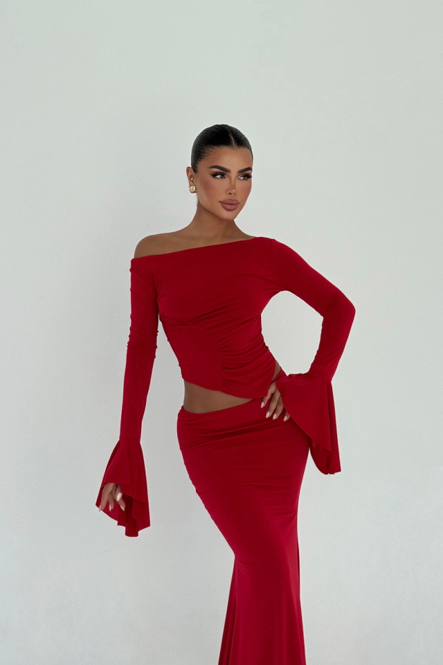 Kırmızı Darcey Takım ATE-2955 - 2
