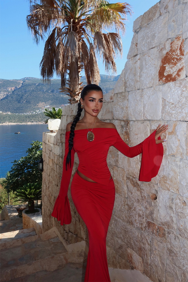 Kırmızı Darcey Takım ATE-2955 - 2