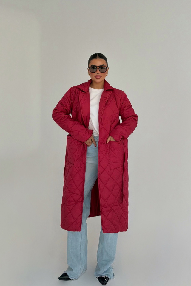 Kırmızı naftali şişme mont ATE-3818 - 2