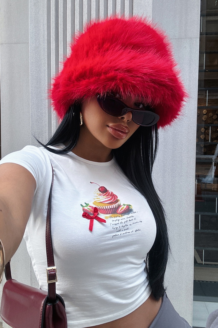 Kırmızı Lunita Şapka ATE-1785 - EYYO