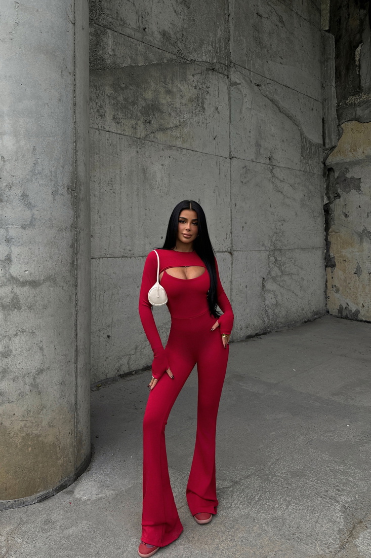 Kırmızı Yvonne Tulum ATE-1921 - EYYO