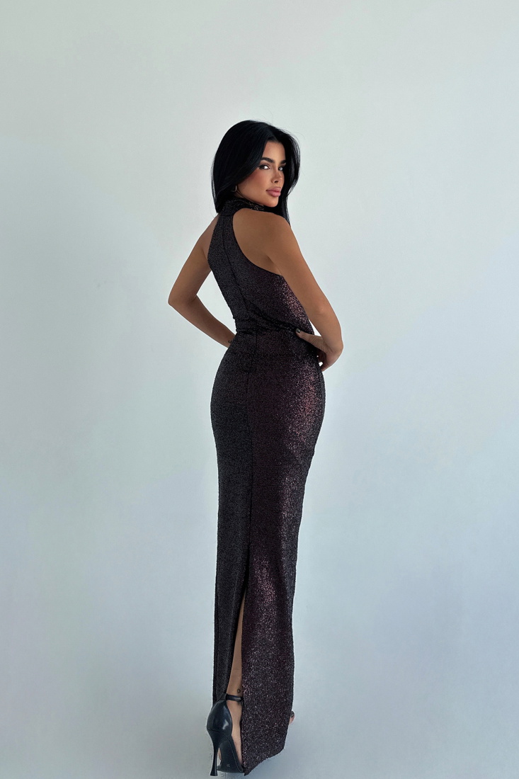 Kırmızı Shion Payetli Elbise ATE-3658 - EYYO