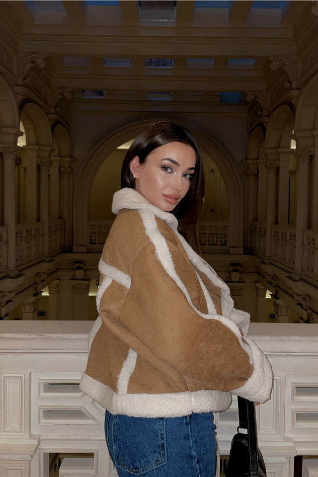 Kontrast Yünlü Mont ATE2628 - 5