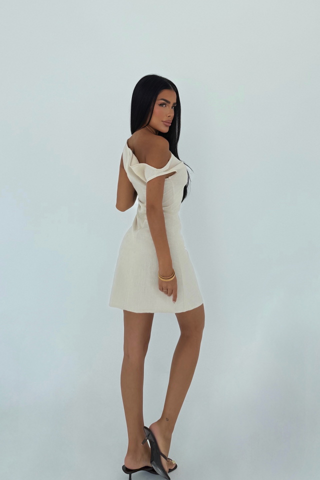 Krem Briola Mini Elbise ATE-3124 - 3
