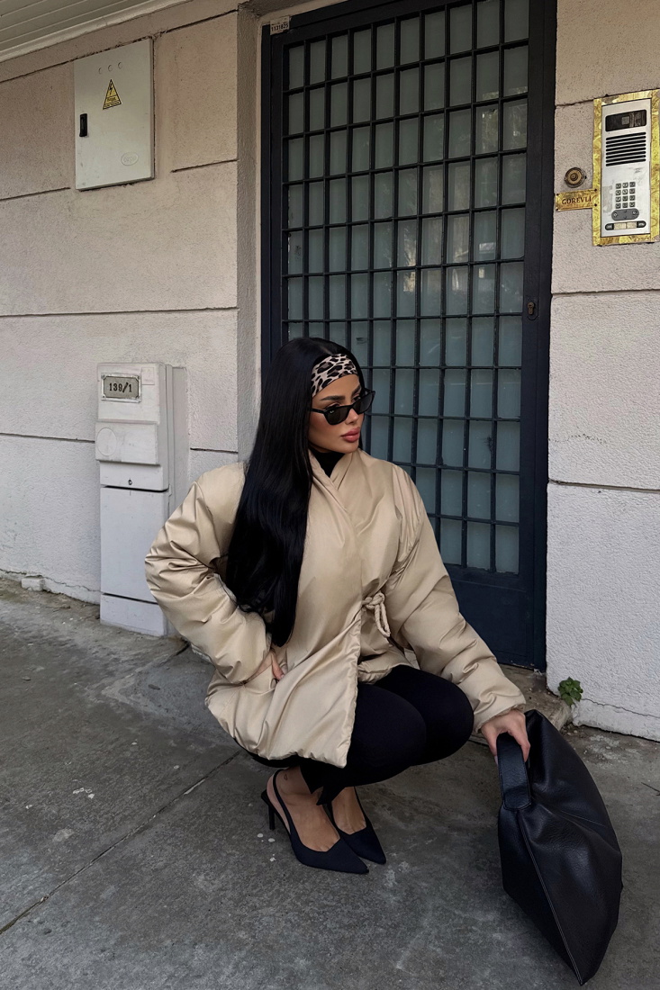 Krem Chleo Şişme Mont ATE-2380 - EYYO