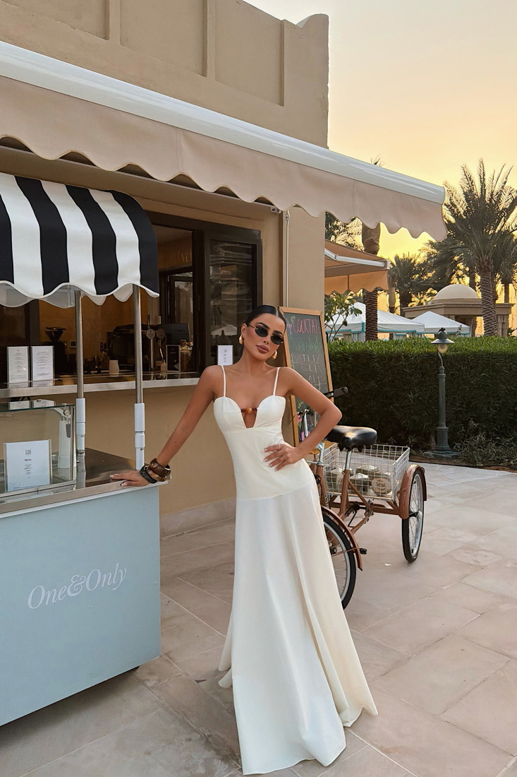 Krem Havenna Elbise ATE-4840 - EYYO