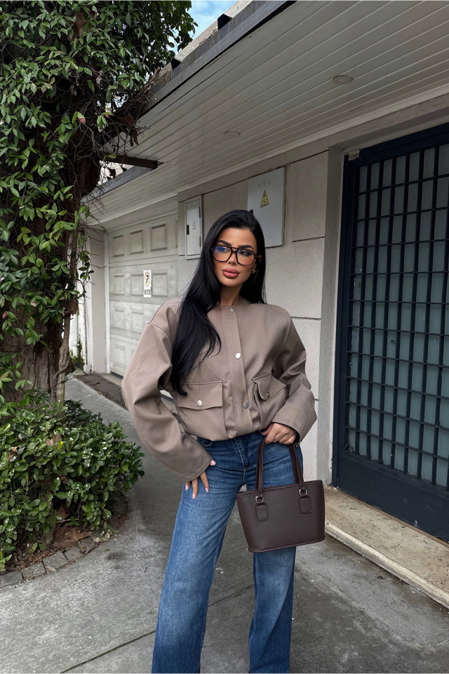 Krem Letica Ceket ATE-2381 - 1