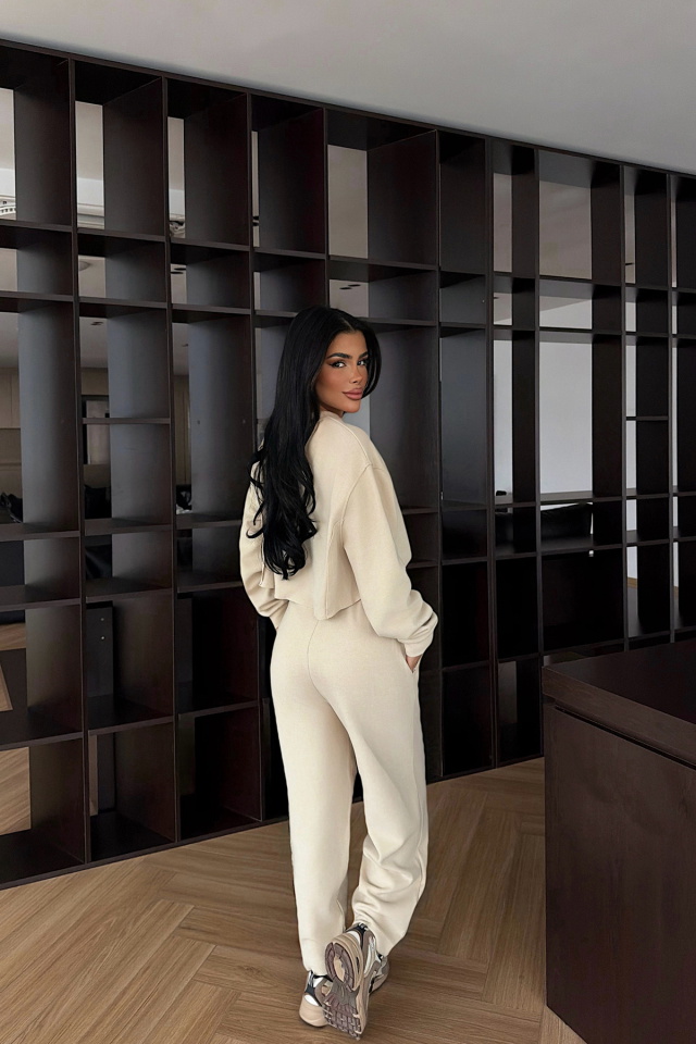 Krem Brendon eşofman takımı ATE-4733 - 4