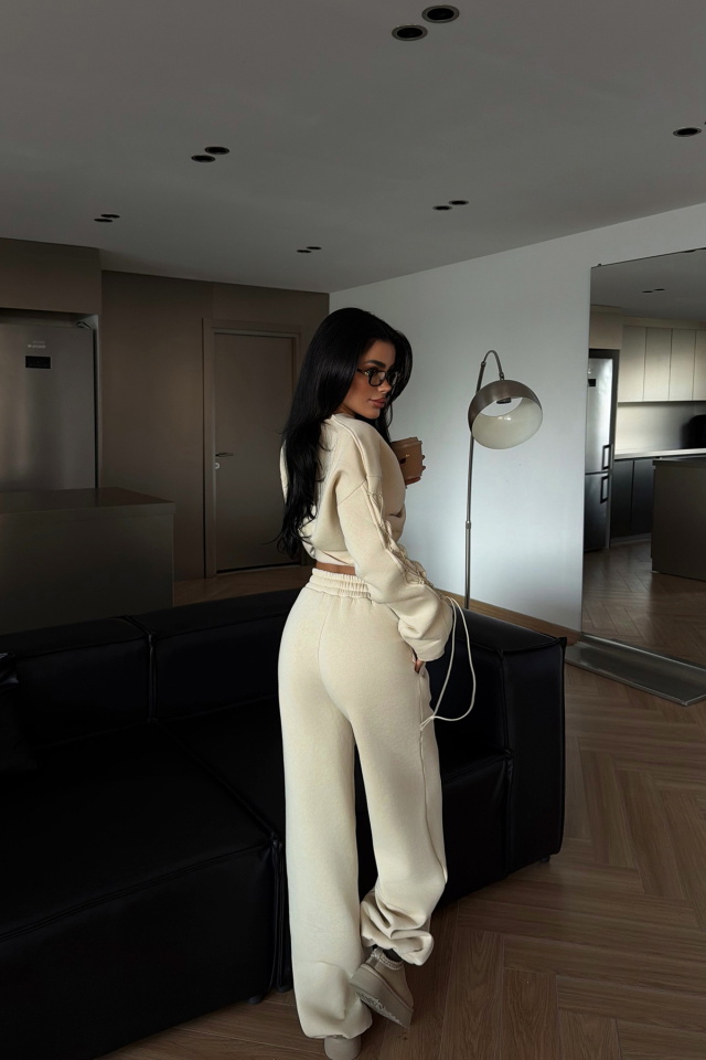 Krem Masego Eşofman Takımı ATE-4092 - 4