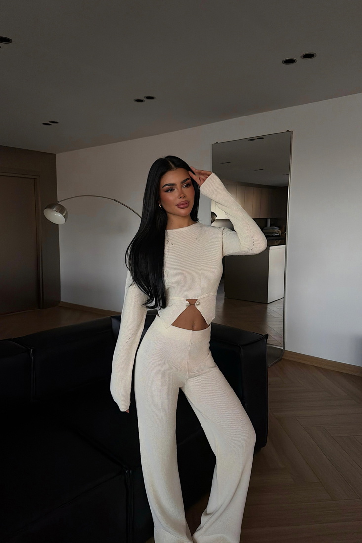 Krem Octavia Triko Takım ATE-4438 - EYYO