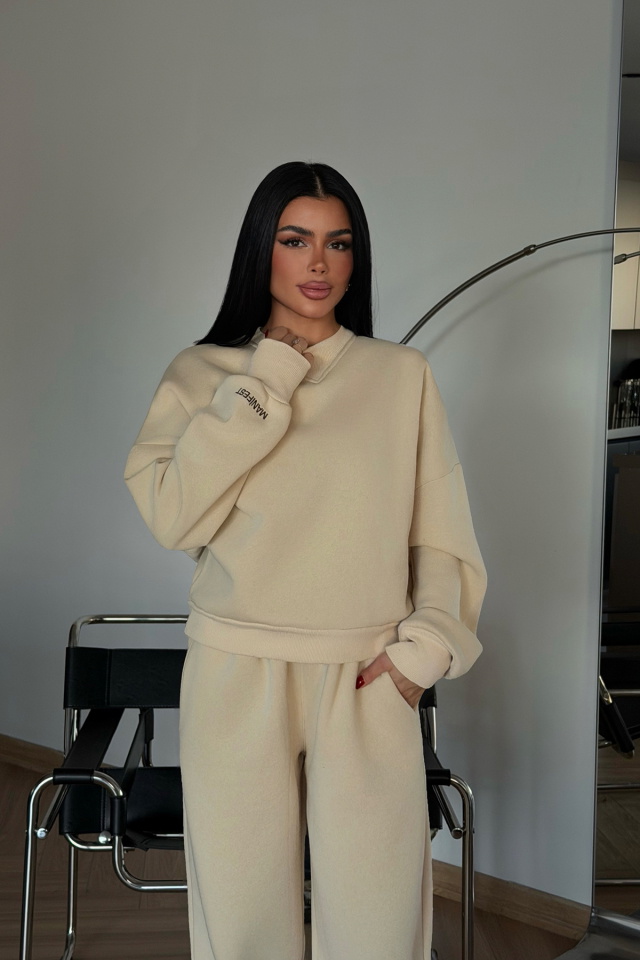 Krem Manifest Eşofman Takımı ATE-4165 - 3