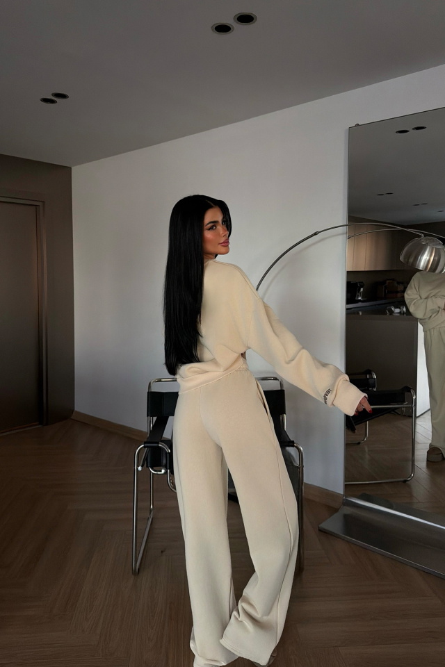 Krem Manifest Eşofman Takımı ATE-4165 - 4