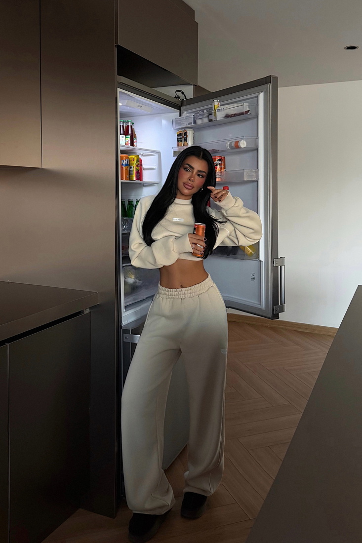 Krem Breathe Eşofman Takımı ATE-3846 - EYYO