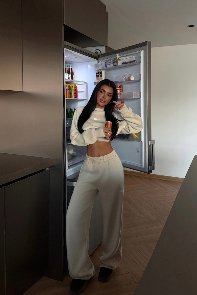 Krem Breathe Eşofman Takımı ATE-3846 - 1