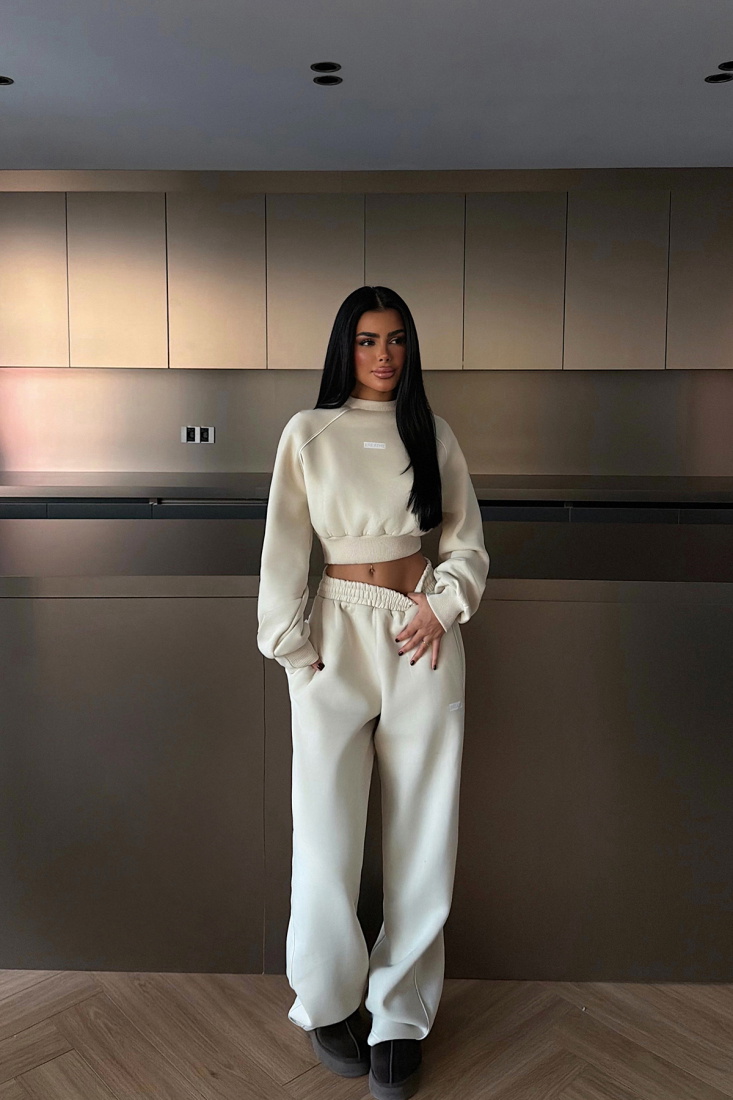 Krem Breathe Eşofman Takımı ATE-3846 - EYYO